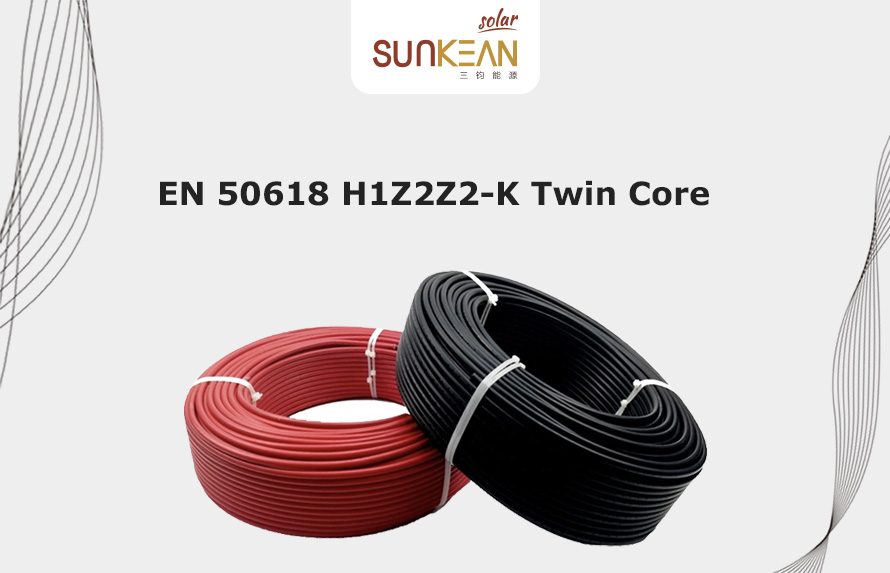 EN 50618 H1Z2Z2-K Twin Core Solar Cable
