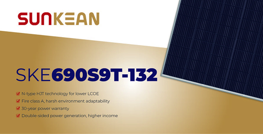 690W HJT solar panel