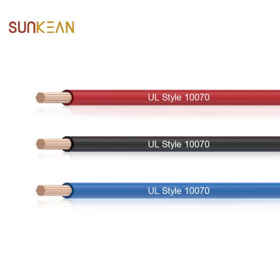 China UL 10070 105℃ 600v pvc insulated single core electric wire