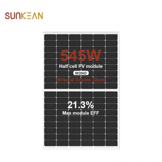 210 545W bifacial solar panel